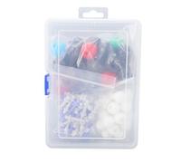 FTVOGUE Kit de Modèle Moléculaire, 57 Atomes et 56 Cellules, Kit de Construction Chimique pour Biochimie Organique et Inorganique avec Composants à Code Couleur, Plastique ABS Portable