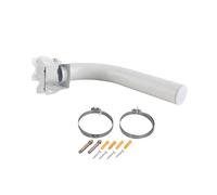 FTVOGUE Kit de Montage sur Poteau en J pour Antenne, en Acier Inoxydable, Support de Parabole Robuste Résistant aux Intempéries pour Parabole Rectangulaire V2 et Appareils AP TV d'extérieur