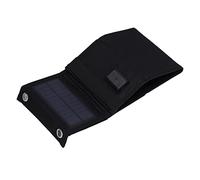 FTVOGUE Kit de Panneau Solaire Pliable à 5 Panneaux, Accrochable par | Chargeur photovoltaïque polycristallin, sortie 5 V 7,5 W, suspendu au sac à dos pour la randonnée, alimentation de