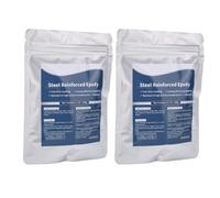 FTVOGUE Kit de Réparation D'argile AB, Mastic renforcé en Acier, 2 Pièces | Acier Inoxydable, Remplissage de Résine, Remplissage de Fissures, Collage de Tuiles Métalliques et de Plastique, Tuyaux de