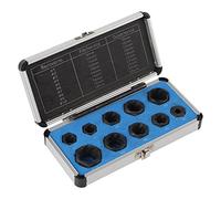 FTVOGUE Kit de Retrait de Boulons d'écrou Endommagés, Matériau 40CR, Ensemble de 10 Pièces pour écrous et Boulons de 9 à 19 Mm, Idéal pour les Mécaniciens Domestiques et les Réparations Automobiles