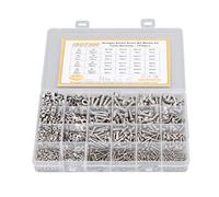 FTVOGUE Kit de Rondelle d'écrou de Vis à Douille Hexagonale 1220 Pièces Ensemble de Fixations en Acier Inoxydable 304 M2 M3 M4 M5 pour la Réparation et l'assemblage d'appareils électroniques de