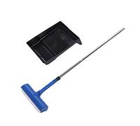 FTVOGUE Kit de Rouleau de Peinture 10in avec Pôle Télescopique Réglable Splash Preuve Bac pour les Murs de Plafond de Meubles de Peinture Extérieure Intérieure