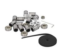 FTVOGUE Kit de Roulement Linéaire LM8UU, Coupleur D'arbre de Moteur, Poulie, Ensembles de Courroies pour Imprimante 3D, avec des Clés Hexagonales, pour les Produits de Mouvement