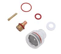 FTVOGUE Kit de Torche de Soudage pour Tasse en Verre, Accessoire de Soudage à Haute Température avec Bagues en Silicone pour Rondelle de Corps de Pince de Tasse en Verre