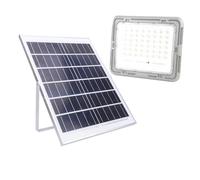 FTVOGUE Kit d'éclairage Solaire LED 200 W, 240 Perles, étanche IP66, 8 000 MAh, 2 000 LM, pour Portes d'entrée, Arrière-Cours, Porches, Temps de Travail de 30 Heures et Câble de 4 M