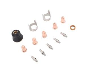 FTVOGUE Kit D'électrode de Pointe de Torche de Découpe pour CUT-55DS Pro | 50pcs Ensemble de Consommables, Construction en Laiton Alliage de Zinc Acier Inoxydable, électrodes Embouts Boucliers de