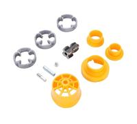 FTVOGUE Kit d'enfilage de Tuyaux en PVC, Outil de Fabrication de Filetage Portable Multifonctionnel pour Perceuse électrique avec Matrices de 1/2 3/4 de 1 Pouce, Ensemble de Plomberie Léger pour