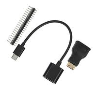 FTVOGUE Kit d'extension, ABS 3 en 1 GPIO USB avec Connecteur 40 Broches, Mini Adaptateur et Câble Micro USB OTG pour Projets W