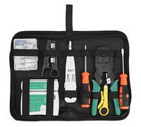 FTVOGUE Kit D'outils de Maintenance et de Réparation de Câbles Réseau avec Dénudeur 3 en 1 et Port de Pression du Connecteur RJ pour le Câblage Réseau et la Détection des Câbles