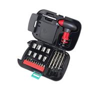 FTVOGUE Kit D'outils de Réparation 24 Pièces, 10 Embouts, 8 Douilles, 4 Tournevis D'horloge, Poignée à Cliquet en Forme de T, Tige D'extension de 58 Mm pour un Usage Domestique et