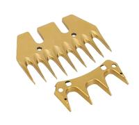 FTVOGUE Lames de Cisaillement électrique pour Moutons en Acier à Haute Teneur en Carbone, 9 Dents, Espacement de 10 Mm, Lames de Tondeuse pour Moutons avec Revêtement avancé pour la