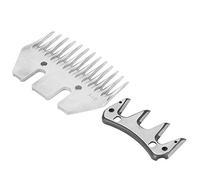 FTVOGUE Lames de Tondeuse à Mouton en Acier Inoxydable, Haute dureté, Remplacement de Coupe 9 Dents 13 Dents pour Le Toilettage des Animaux de Chèvre et de Tonte de (Lame Droite 9 (+ Lame