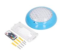 FTVOGUE Lampe de Piscine LED, ABS PC LED Lumière sous-Marine AC 12 V 35 W RVB avec Télécommande IP68 à Montage Mural pour Piscine, Spa, Fontaine, étang