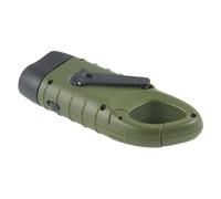 FTVOGUE Lampe de Poche à Manivelle à énergie Solaire LED avec Batterie Rechargeable Compacte 12,4 X 4,5 X 3,2 Cm Poignée Ergonomique pour Camping Randonnée Utilisation d'urgence en Extérieur