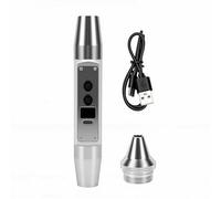 FTVOGUE Lampe de Poche avec Pierres Précieuses, Lumière UV 4 Couleurs avec Gradation Continue et écran LCD pour L'évaluation du Jade, Détection de Contrefaçon, Inspection D'agent (SILVER)