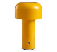 FTVOGUE Lampe de Table en Forme de Champignon, Trois Couleurs, Perles Lumineuses LED, Gradation Continue, Veilleuse pour Bibliothèque, Chevet (Jaune)