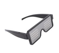 FTVOGUE Les Lunettes Lumineuses LED Rechargeables par USB Allument Les Lunettes avec 11 Modes Dynamiques, Motifs Clignotants de Lumière Blanche pour Les Fêtes, Les Concerts en Boîte de