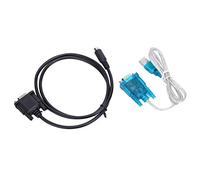 FTVOGUE Ligne Adaptateur USB vers RS232 Câble de Communication PLC à Port Rond MD8 80 Cm Plus Câble de Téléchargement de 1 M pour la Programmation du Port PLC HMI 232 et la Communication d'écran