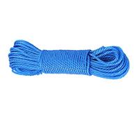 FTVOGUE Lignes de Corde en Nylon 20 M Corde à Linge Durable de Haute qualité pour Le Camping Jardinage Activités de Plein Air Bleu Orange Vert Blanc 65,6 Pieds (Blue)