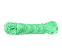 FTVOGUE Lignes de Corde en Nylon 20 M Corde à Linge Durable de Haute qualité pour Le Camping Jardinage Activités de Plein Air Bleu Orange Vert Blanc 65,6 Pieds (Green)
