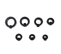 FTVOGUE Localisateur de Forets, Jeu de Colliers d'arrêt de Profondeur en Acier au Carbone, 8 Pièces de Différentes Tailles pour Forets Jobber, Comprend une clé Hexagonale