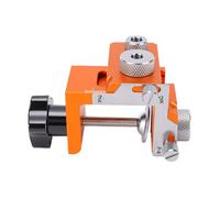 FTVOGUE Localisateur de Poinçons à Double Trou, Gabarit de Positionnement de Perceuse Réglable pour L'assemblage de Meubles en Bois avec Alliage D'aluminium anodisé