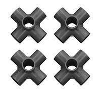 FTVOGUE Longtel-Last 6-Paths -PVC Pipe Corner Resolutions Connexion Joint Facile Connexion Intérieure 20 Mm Diamètre Intérieur pour Le Boîtier, Les Tables et Les Chaises de Cat 10pcs pour (Black)