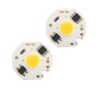 FTVOGUE Lot de 10 Ampoules LED COB 5 W AC 220 V, Haute luminosité, Substrat en Aluminium pour éclairage Intérieur, Paysage, publicité, avec une Durée de Vie de 50 000 h. (Lumière chaude 5W)