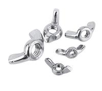 FTVOGUE Lot de 10 Écrous Papillons M4, Fixation Manuelle pour Meubles, Métal