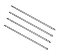 FTVOGUE Lot de 10 Embouts Cruciformes en Acier S2 de 200 Mm, Queue | Conception à double extrémité pour la fixation, acier allié traité thermiquement, pointes magnétiques, compatible avec un