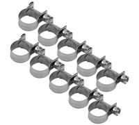FTVOGUE Lot de 10 mini colliers de serrage en acier inoxydable pour tuyau de carburant (13-15mm)