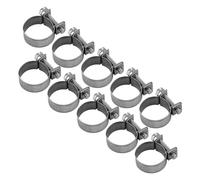 FTVOGUE Lot de 10 mini colliers de serrage en acier inoxydable pour tuyau de carburant (18-20Mm)