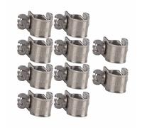 FTVOGUE Lot de 10 Mini Colliers de Serrage en Acier Inoxydable pour Tuyau de Carburant (6-8Mm)