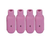 FTVOGUE Lot de 10 tasses de protection de buse en céramique pour torche de soudage TIG WP-17/18/26 (10N50(#4))