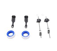 FTVOGUE Lot de 2 Bouchons D'évier Pop-up en Acier Inoxydable pour Salle de Bain, Kit de Réparation avec 2 Tiges de Pivot et Rubans PTFE pour le Remplacement du Price Pfister PSB327