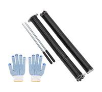 FTVOGUE Lot de 2 Ressorts de Torsion de Rechange pour Porte de Garage 0,218 X 2 X 24 avec Barres D'enroulement à Revêtement électrophorétique pour Installation de Réparation de Porte de (218x2"x23")