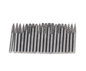 FTVOGUE Lot de 20 Fraises rotatives en carbure de tungstène - Tige de 3 mm - pour Outils Dremel, Travail du Bois, perçage, Gravure, etc