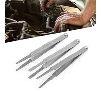 FTVOGUE Lot de 3 Nettoyeurs de Bornes, Outil de Nettoyage de Bornes en Métal, Outil de Réparation Automatique pour Petite Pince à Broche électrique, Connecteur de Bornes, Pince à épiler, Argent
