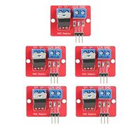 FTVOGUE Lot de 5 Modules de Commande MOSFET 3,3 V/5 V avec Sortie PWM (0 à 24, A) pour et, avec Dissipateur Thermique pour la Commande de Moteurs et de LE