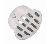 FTVOGUE Lot de 6 Grilles de Siphon de Sol en Acier Inoxydable, Forme Ronde, Anti-Obstruction, avec Angle Réglable, pour Salle de Bain, Cuisine, Balcon et extérieur.