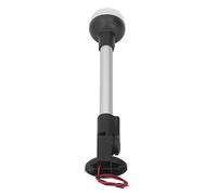 FTVOGUE Lumière d'ancrage Feu de Navigation LED 12 Pouces avec Base Réglable Pliable DC12V 360° Blanc Naturel 4500K Revêtement Anti-corrosion pour Bateau de Pêche Utilisation Nocturne