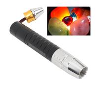 FTVOGUE Lumières D'identification de Pierres Précieuses en Alliage D'aluminium USB Type C UV Blanc Jaune Lumière 3 en 1 LED 365nm Lampe de Poche avec Interrupteur Arrière pour Pierres