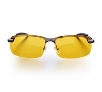 FTVOGUE Lunettes de Vision Nocturne Lunettes de Sécurité Anti-éblouissement Anti-reflets Nuit de Conduite Polarisée Vue HD