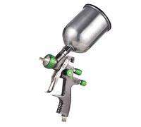 FTVOGUE LVLP Feed Air Spray Pistolet avec Buse de 1,4 Mm, Déclenchez un Spray Facile et Précis en Bleu, Alliage en Aluminium, 22 Psi, Tasse de Fluide 600 Ml pour Mur de Meubles de Voiture, Air (GREEN)