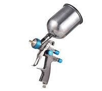 FTVOGUE LVLP Feed Air Spray Pistolet avec Buse de 1,4 Mm, Déclenchez Un Spray Facile et Précis en Bleu, Alliage en Aluminium, 22 Psi, Tasse de Fluide 600 ML pour Mur de Meubles de Voiture, Air (Blue)