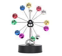 FTVOGUE Machine à Mouvement Perpétuel USB à Piles, Grande Roue, Jouet D'équilibre, Ornement Décoratif de Table élégant pour la Maison, Le Bureau, Le Divertissement, Cadre en Plastique,