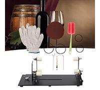 FTVOGUE Machine de Bricolage de Coupe-bouteille en Verre pour Bouteilles de Vin et Rondes, Outil en Acier Inoxydable Cr avec 3 Roues de Coupe et Patins Antidérapants pour un Artisanat en Toute