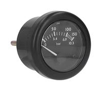 FTVOGUE Manomètre d' de Générateur Boîtier ABS Compteur de Pression d' 12 V 0 à 150 PSI 0 à 10,3 Bar IP55 52 Mm pour Groupes électrogènes, Navires, Véhicules 'ingénierie, Moteurs à Combustion