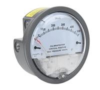 FTVOGUE Manomètre Différentiel en Aluminium pour l'électronique et l'ingénierie Cadran de Haute Précision avec Couvercle Transparent pour les Applications CVC Aérospatiales